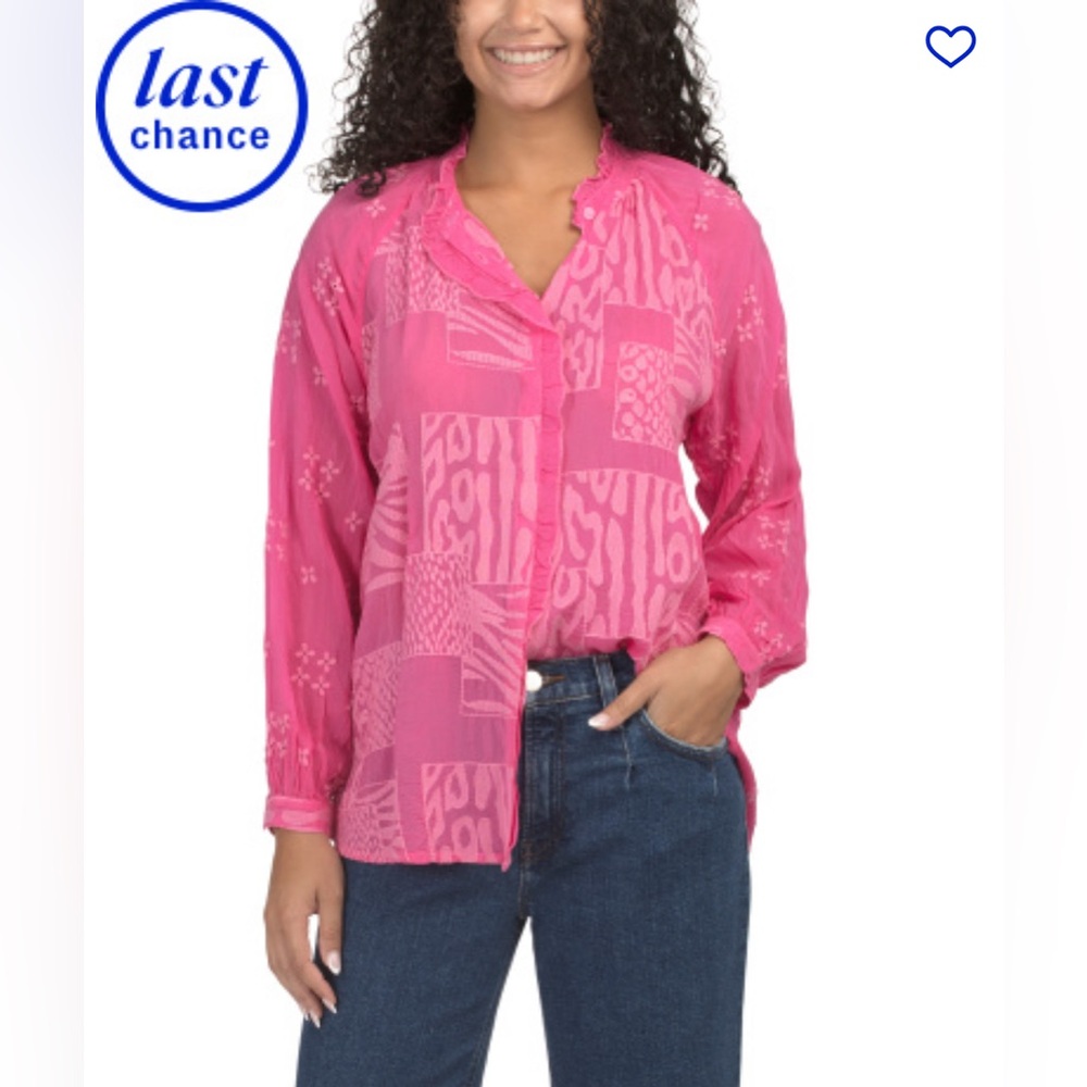 Johnny Was Molli blouse in magenta